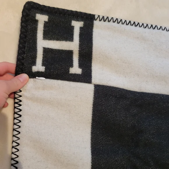 H-ermes Inspired Pillow Case Wool Blend - Picture 5 of 8